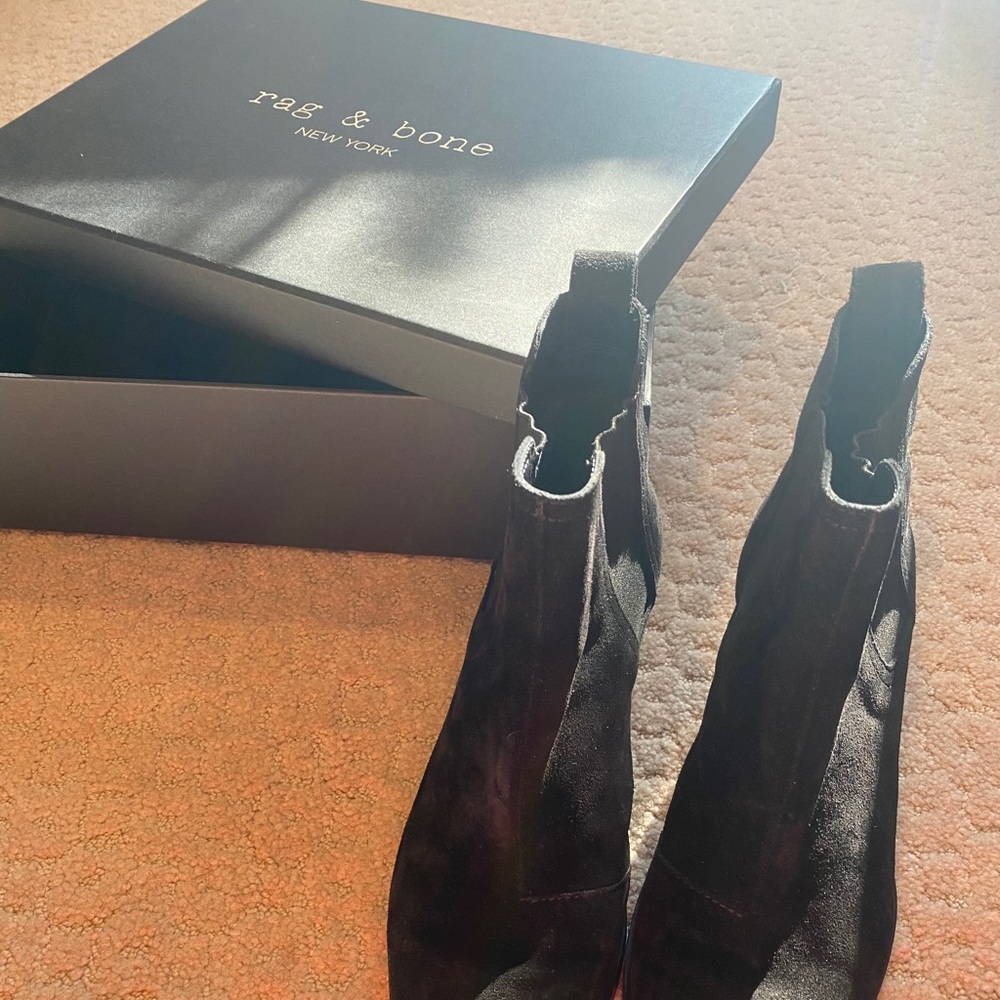 Rag & Bone Black Suede Walker Booties - image 3